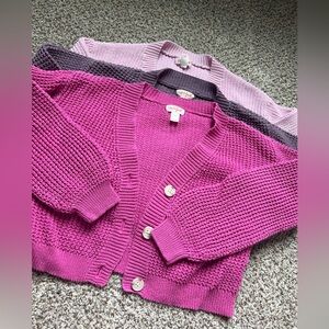 Girls Kids Cat & Jack Cardigans-Size 6/7.